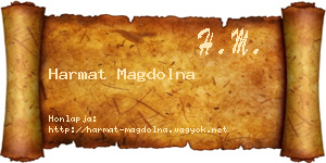 Harmat Magdolna névjegykártya